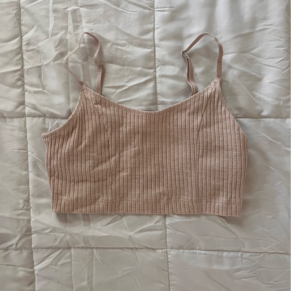 Aerie Ribbed Adjustable Strap Mini Tank